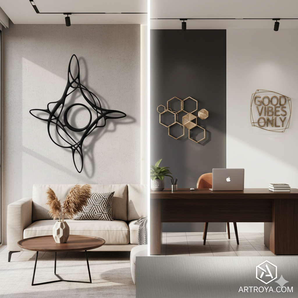 Ev ve Ofis Dekorasyonunda Sanatın Yeni Yüzü: Metal Duvar Tabloları