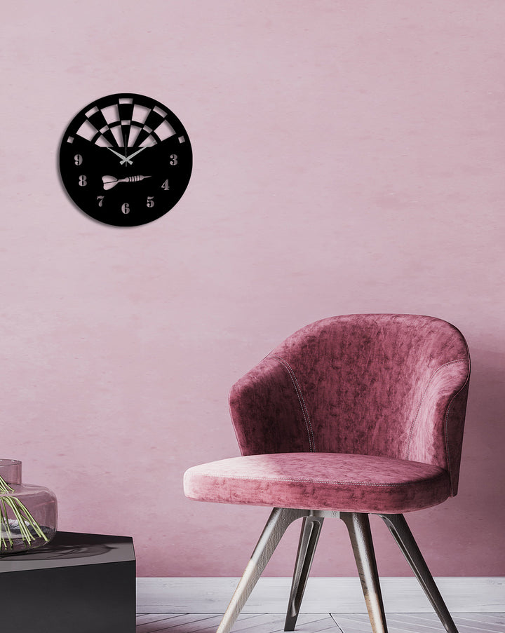 3D Dartboard Metal Saat ve 2cm Duvar Gölge Derinliği