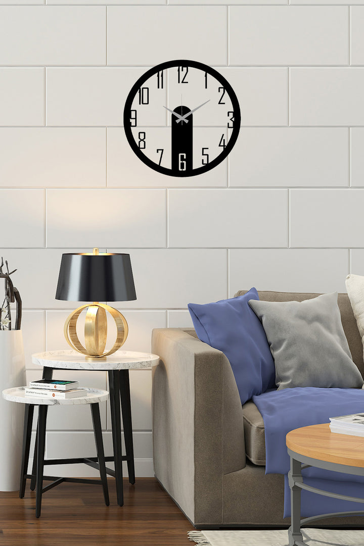 Duvardan 2cm Önde Duran 3D Derinlikli Metal Saat Duvar Dekoru Chronos