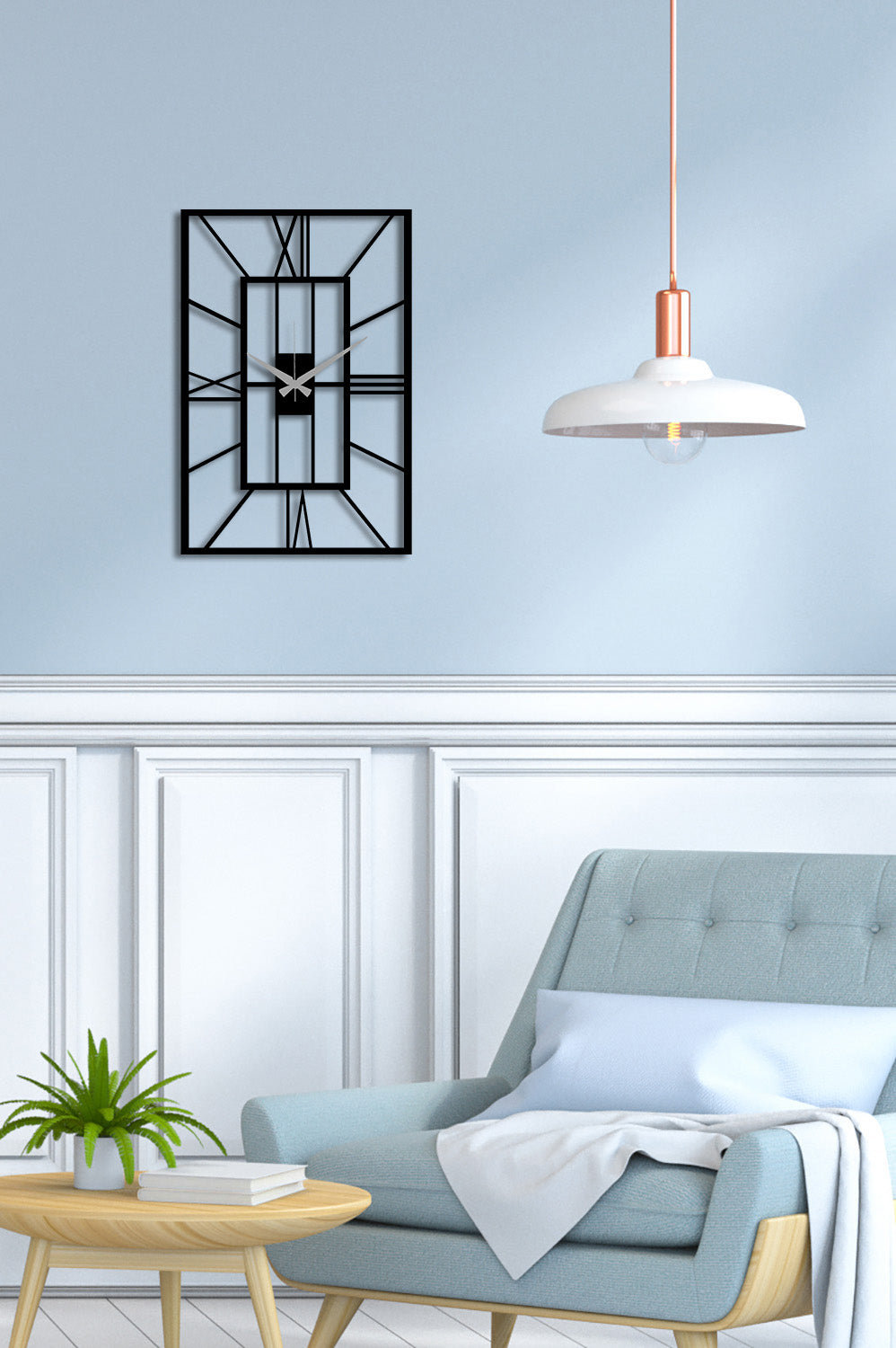 Duvardan 2cm Önde Duran 3D Derinlikli Metal Saat Duvar Dekoru Legacy