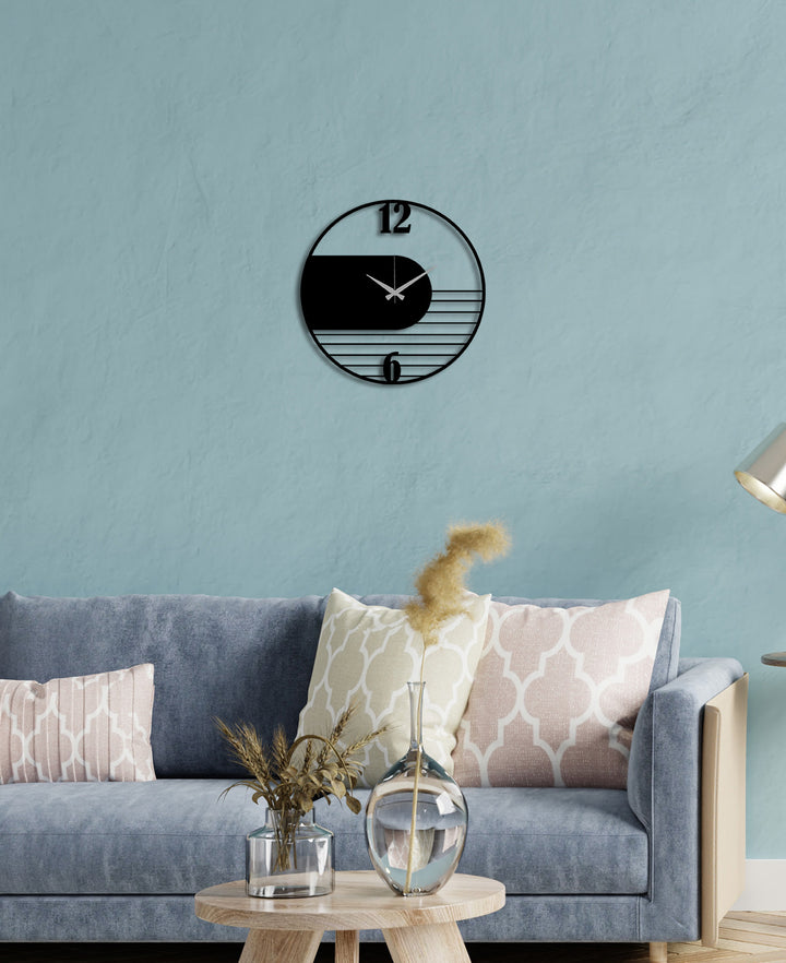 Duvardan 2cm Önde Duran 3D Derinlikli Metal Saat Duvar Dekoru