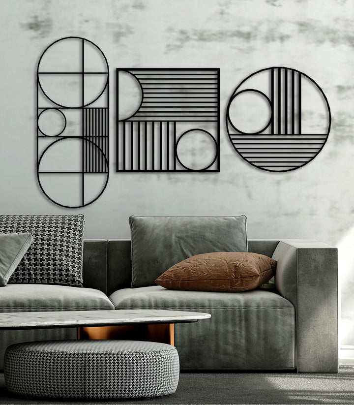 3D Soyut Akışkan Metal Tablo ve 2cm Duvar Gölge Derinliği