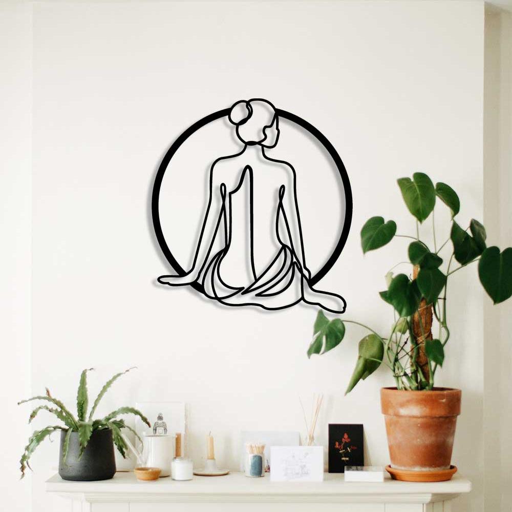 Durus metal kadın tablo