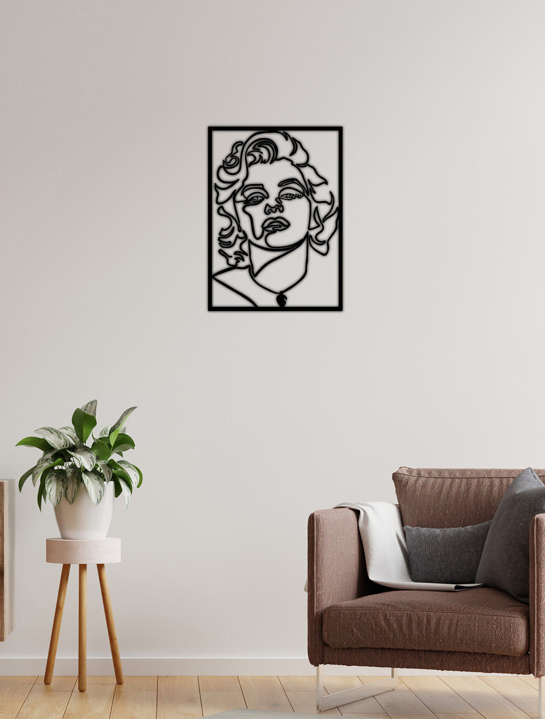 Modern Marilyn Monroe Metal Duvar Tablosu