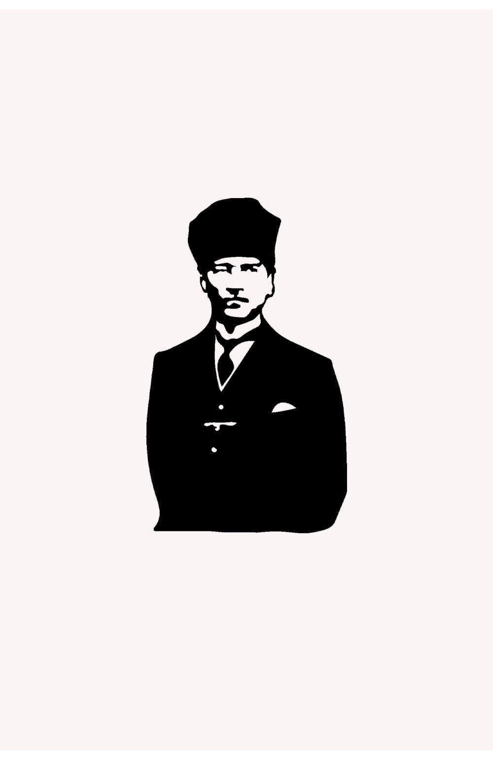 Atatürk Portresi Metal Duvar Tablosu