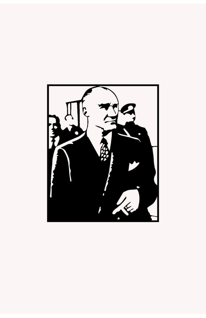 Atatürk Zafer Anısı Metal Duvar Tablosu