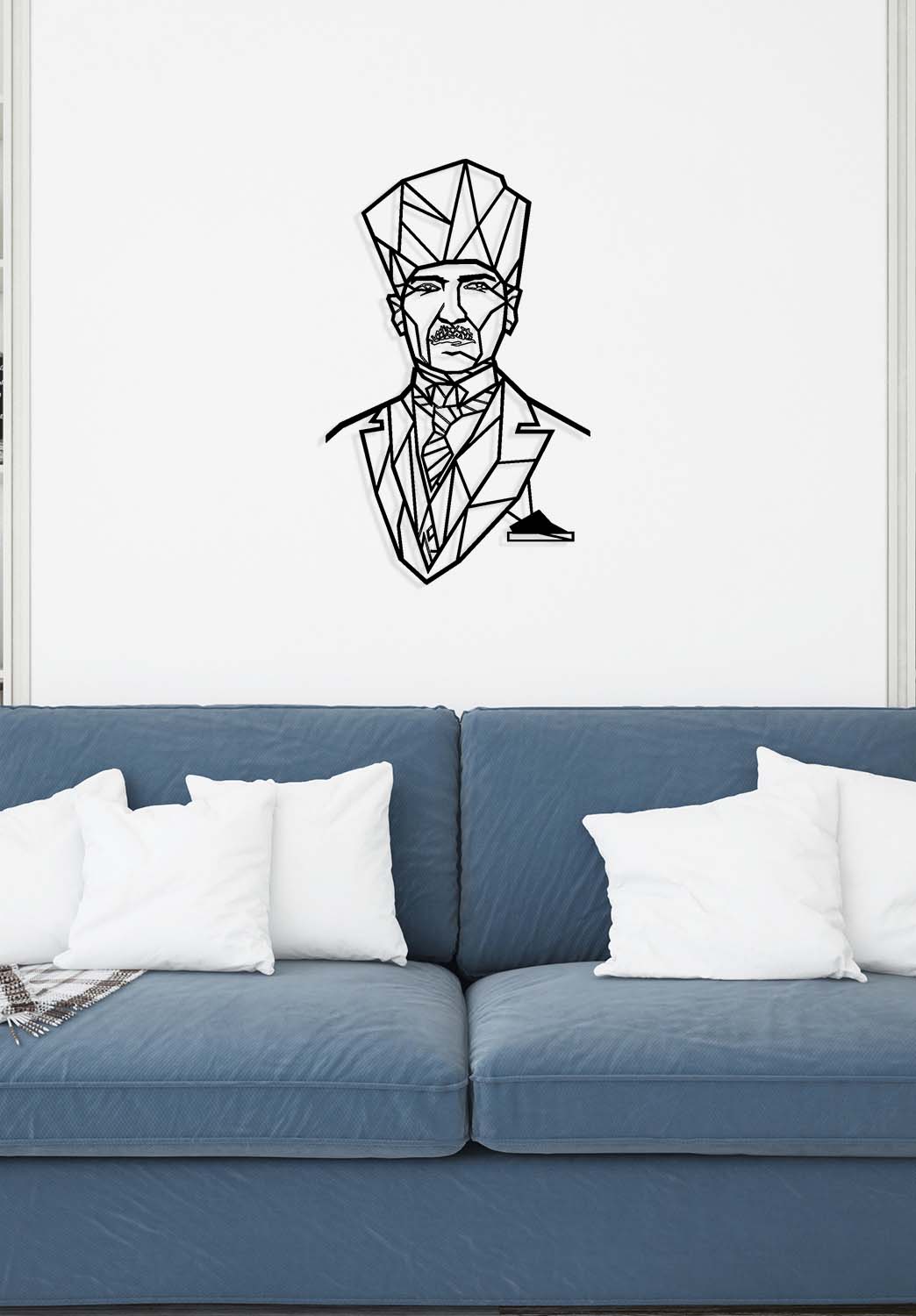 Atatürk Zafer Portresi Metal Duvar Tablosu