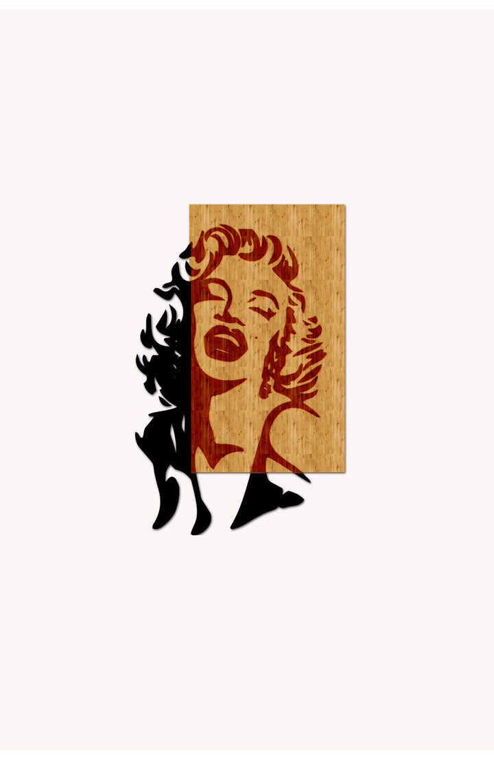 Marilyn Monroe Ahşap Metal Duvar Tablosu