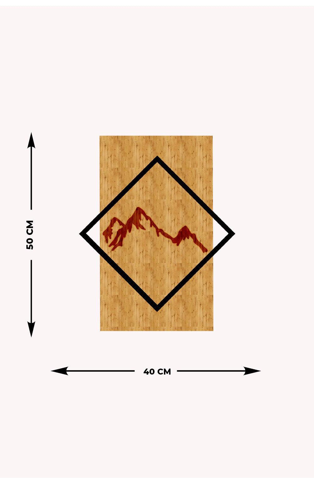 Dağ Manzarası Ahşap Metal Duvar Tablosu