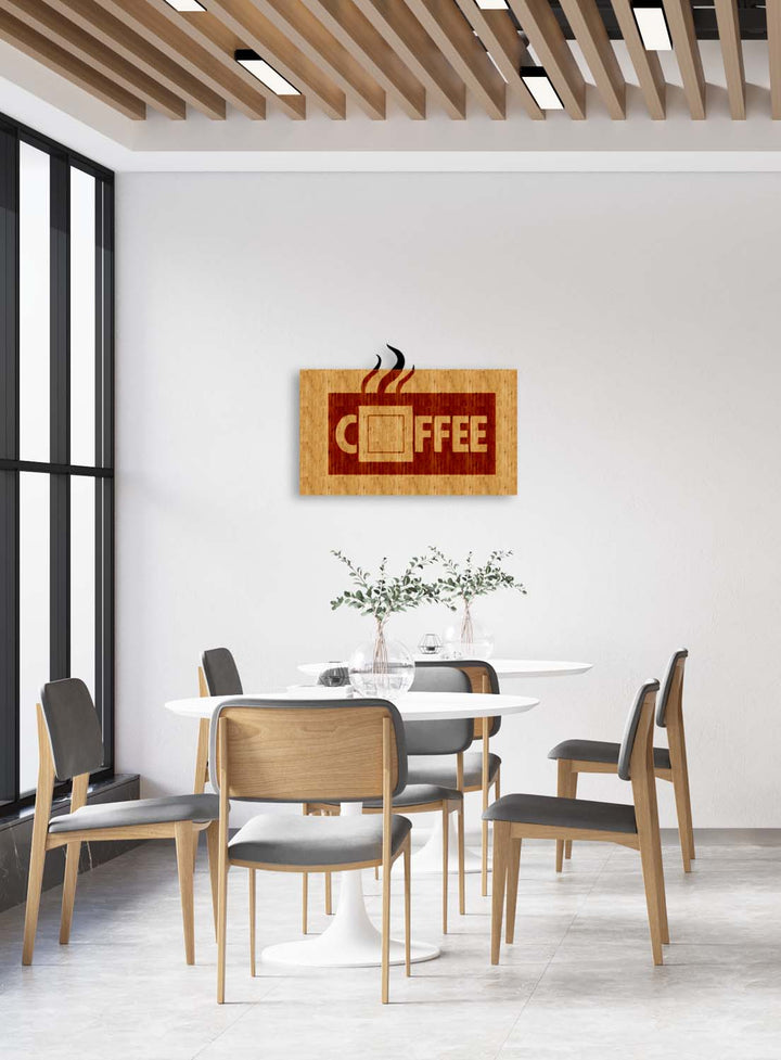 Coffee Ahşap Metal Duvar Tablosu