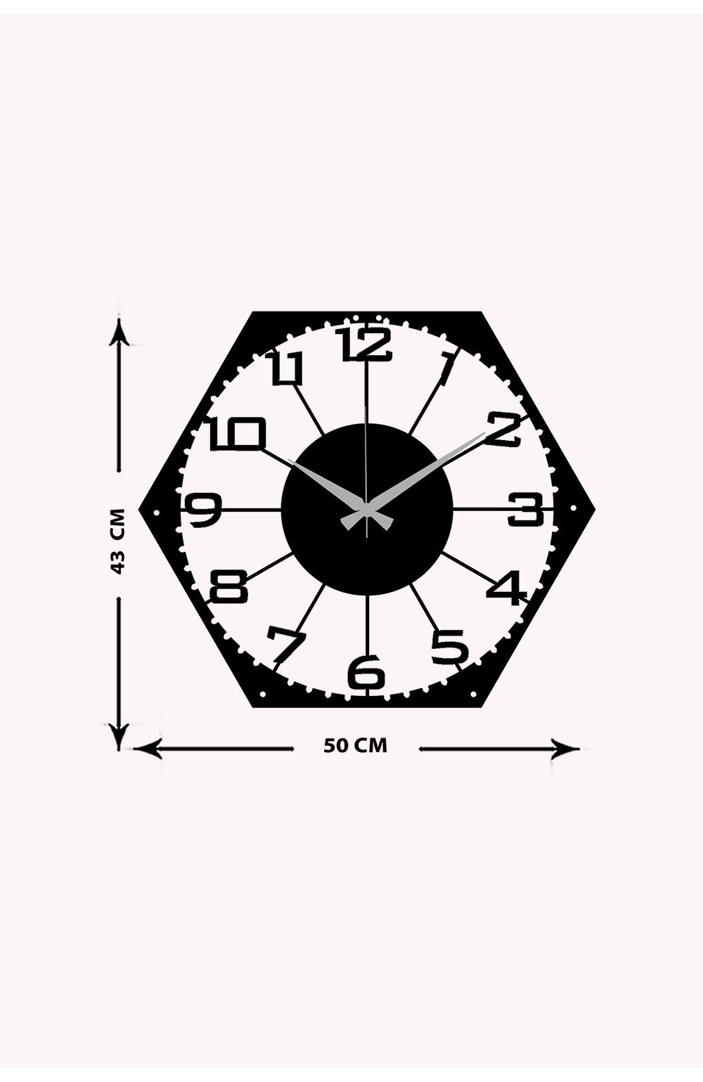 Artroya Serisi Metal Duvar Saati ARTCLOCK-043