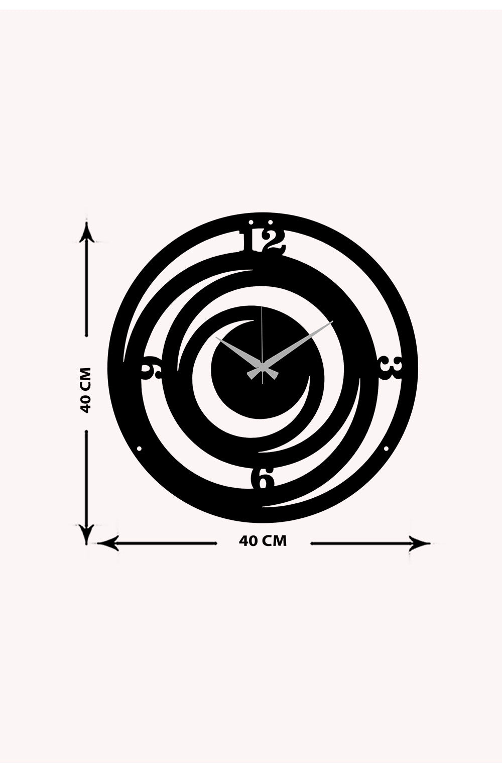 Artroya Serisi Metal Duvar Saati ARTCLOCK-058