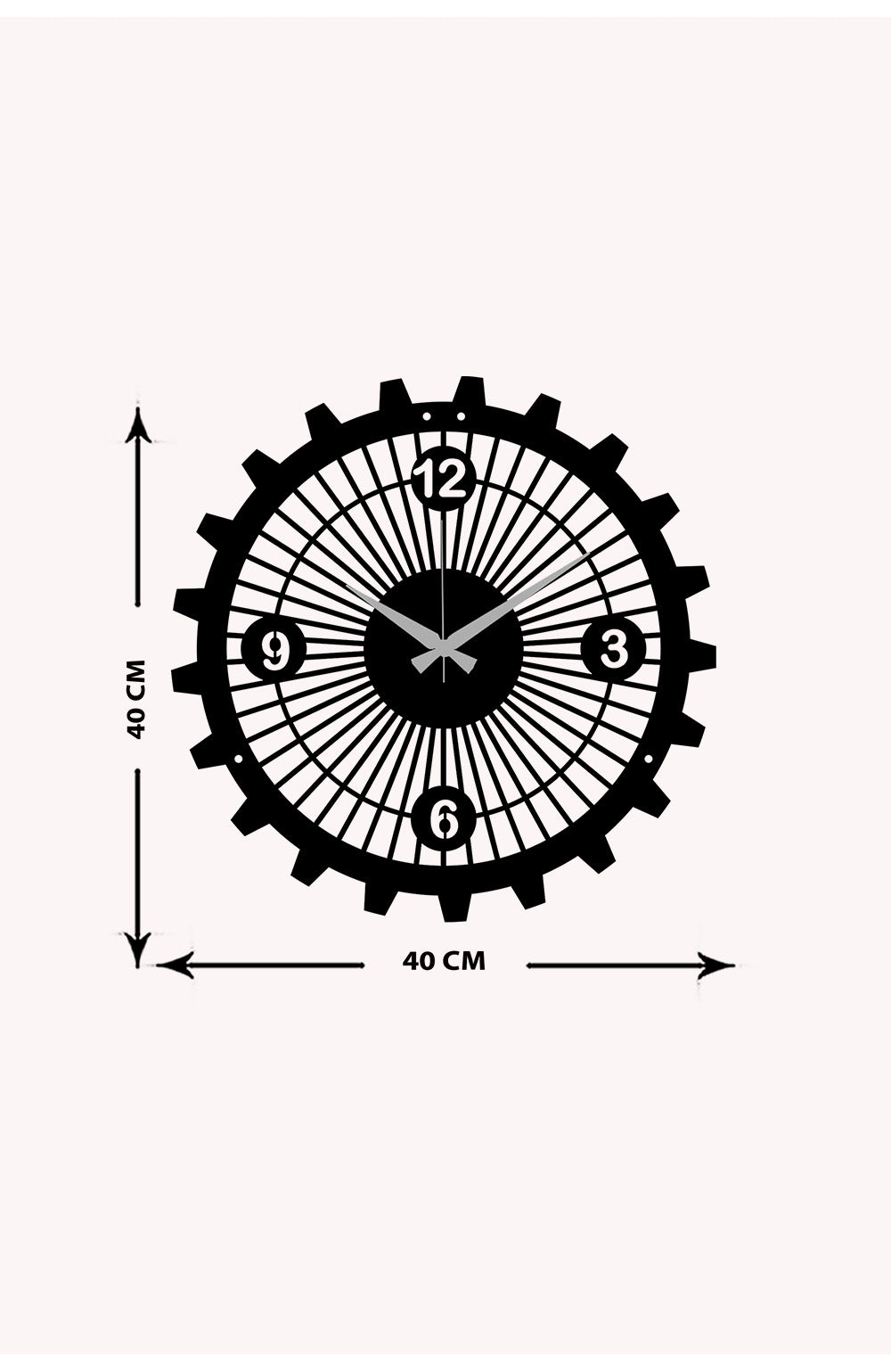 Gearwheel Metal Duvar Saati ARTCLOCK-066