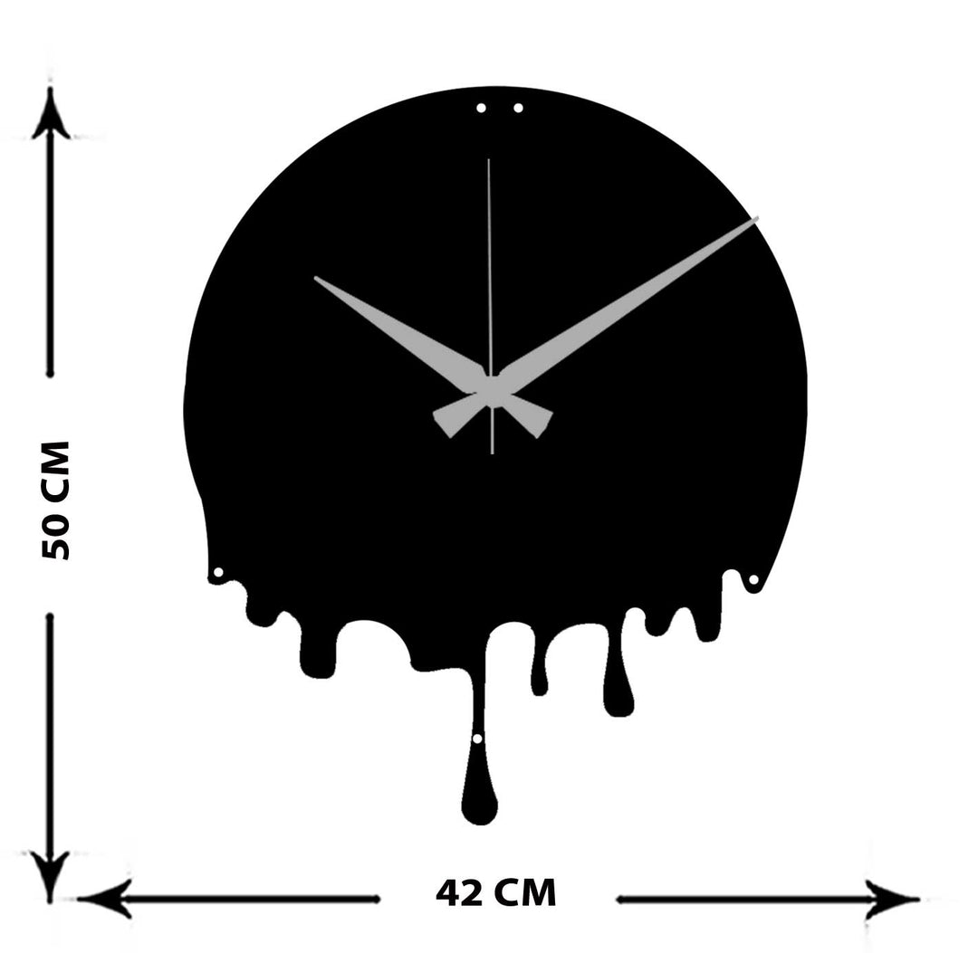 Akışkan Metal Duvar Saati