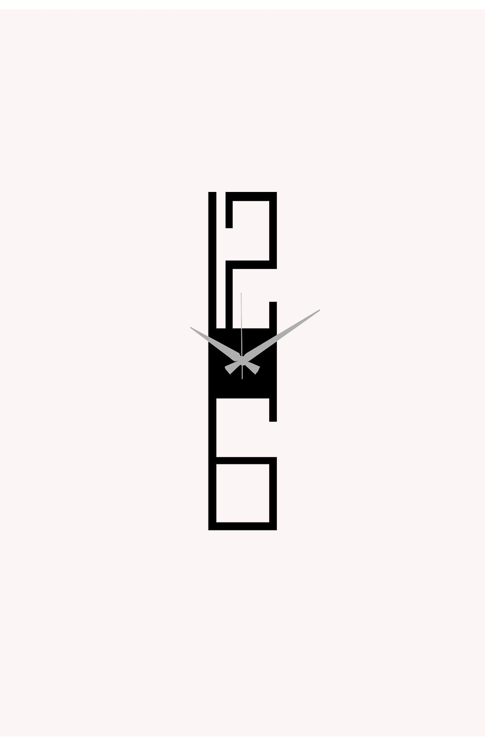Soyut Tasarım Metal Duvar Saati | ARTCLOCK-089