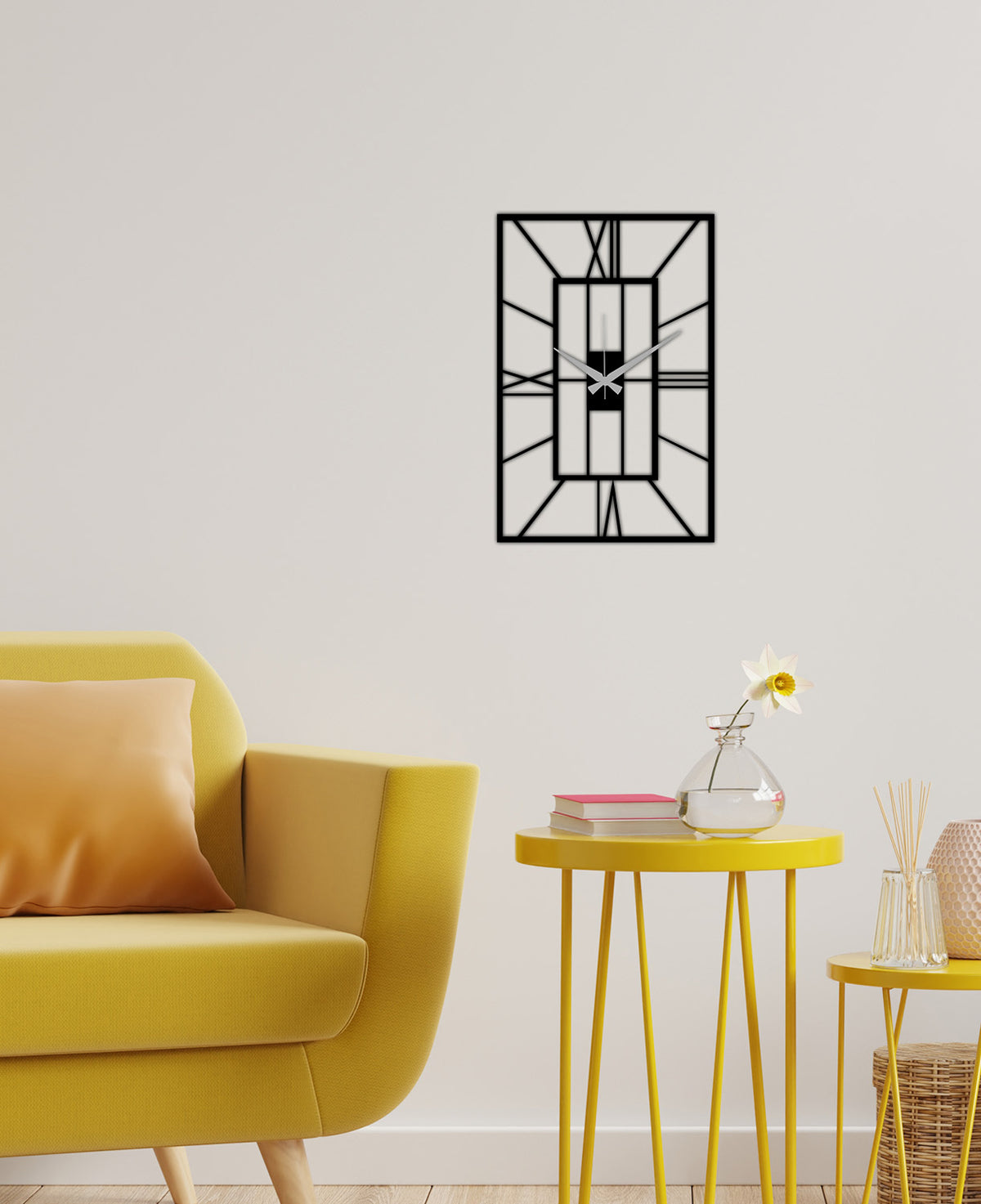 Romen Rakamlı Metal Duvar Saati | ARTCLOCK-090