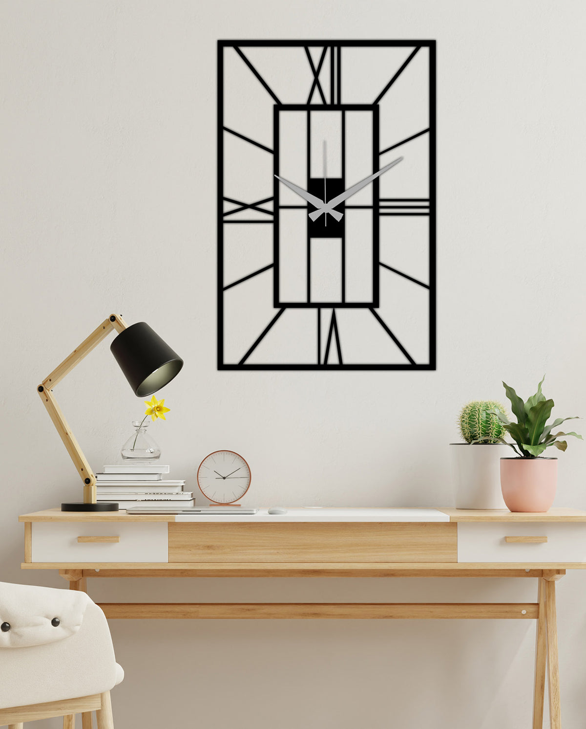 Romen Rakamlı Metal Duvar Saati | ARTCLOCK-090