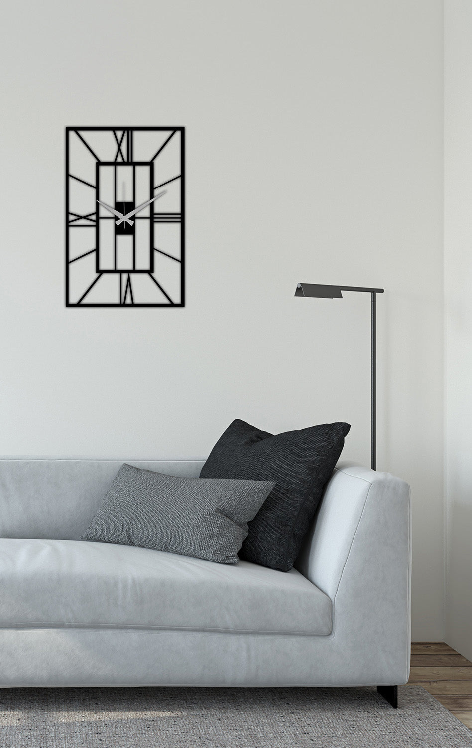 Romen Rakamlı Metal Duvar Saati | ARTCLOCK-090