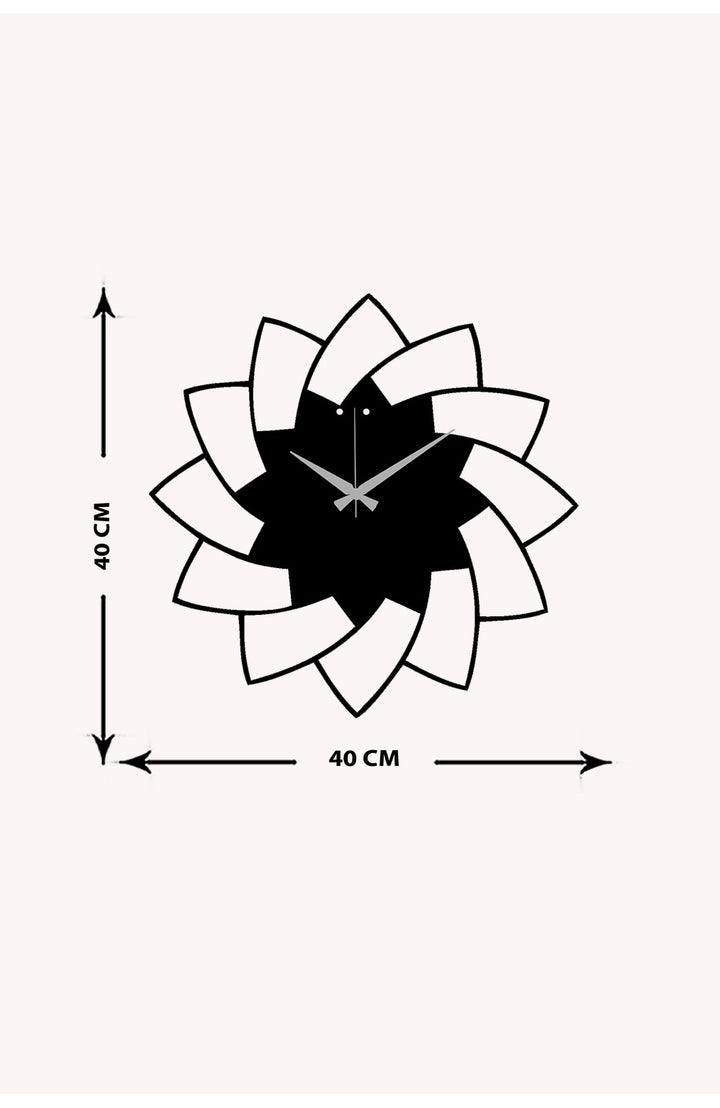 Rüzgar Gülü Metal Duvar Saati