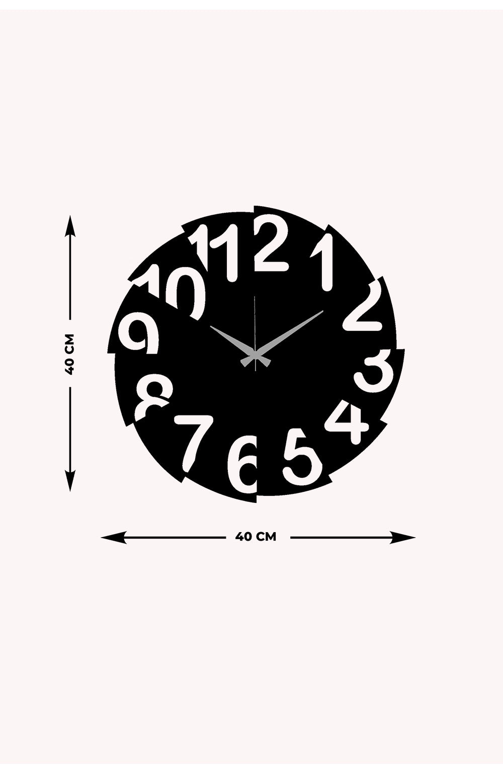 Artroya Serisi Metal Duvar Saati ARTCLOCK-168