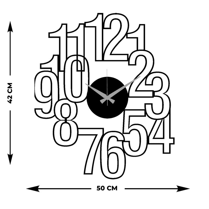 Artroya Serisi Metal Duvar Saati ARTCLOCK-189