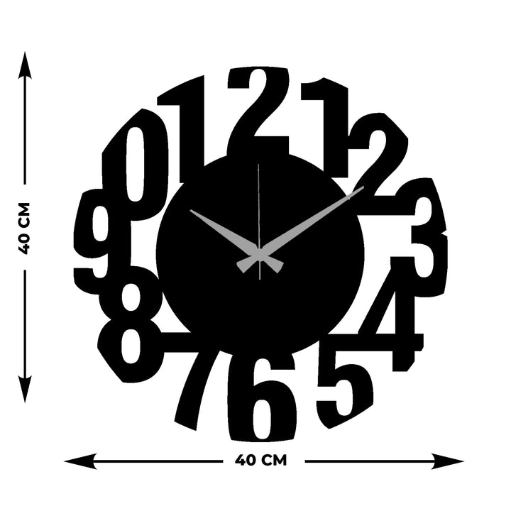 Modern Number Metal Duvar Saati ARTCLOCK-207