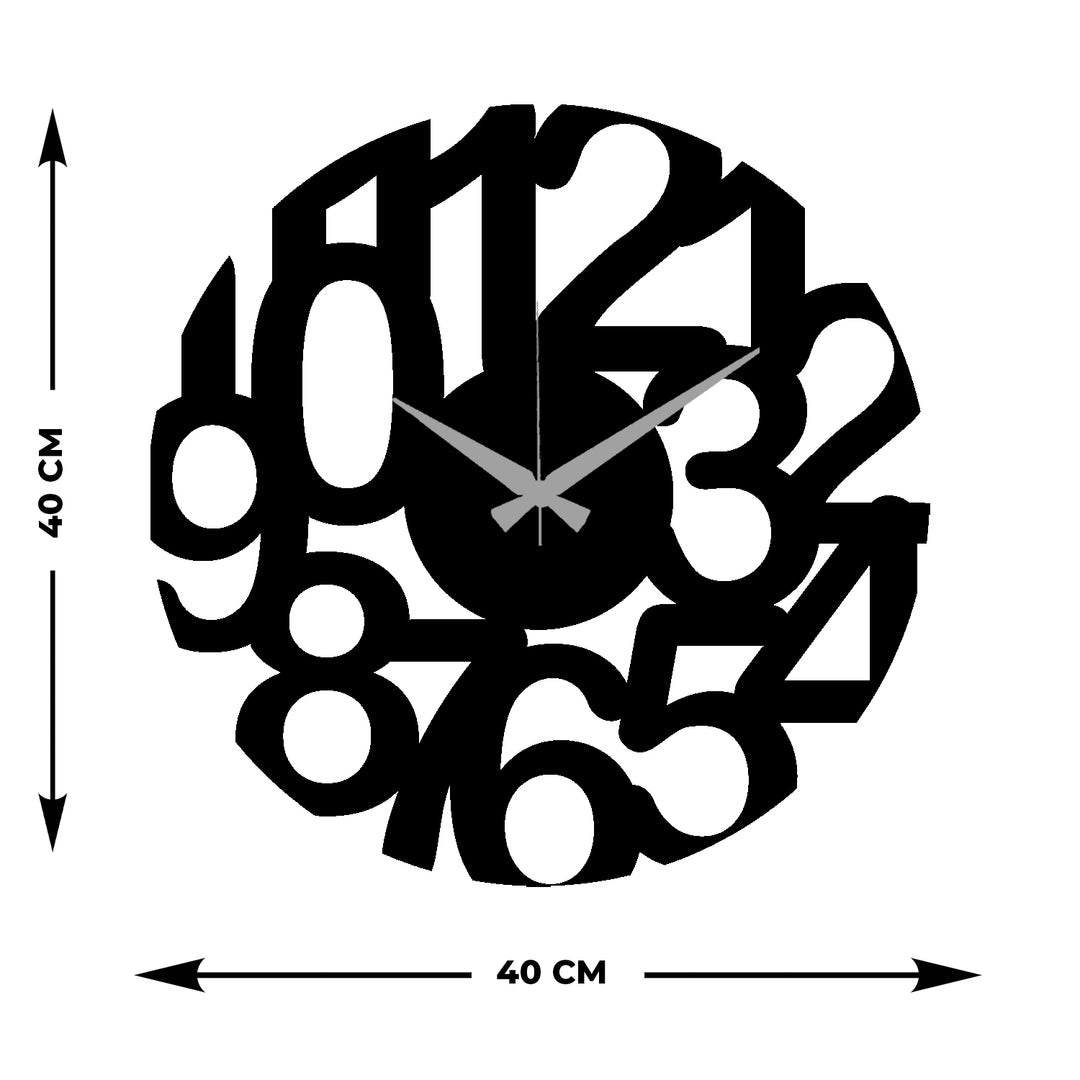 Modern Number Metal Duvar Saati ARTCLOCK-211