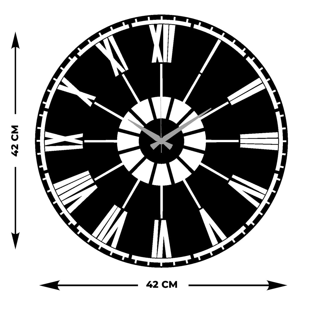 Artroya Serisi Metal Duvar Saati ARTCLOCK-222