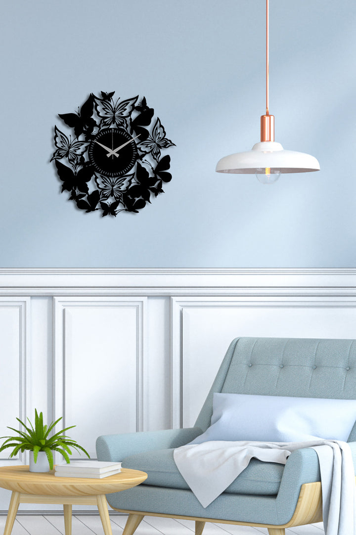 Butterfly Metal Duvar Saati ARTCLOCK-232