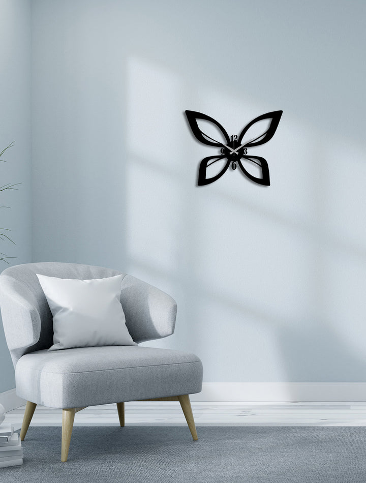 Butterfly Metal Duvar Saati