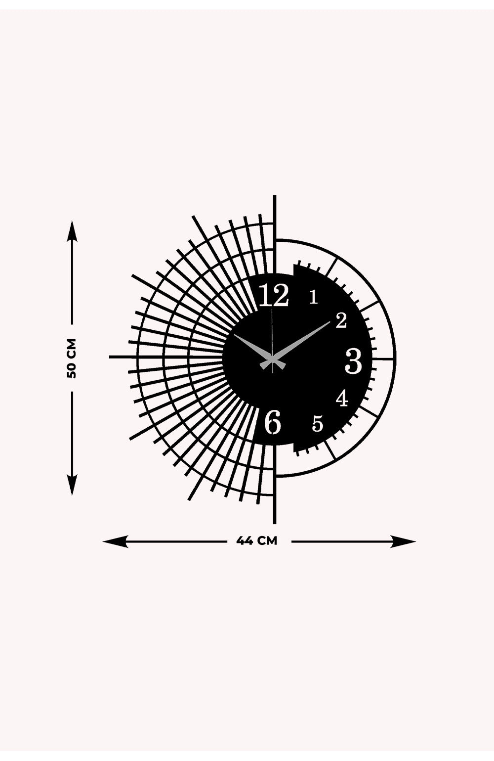 Artroya Serisi Metal Duvar Saati ARTCLOCK-244