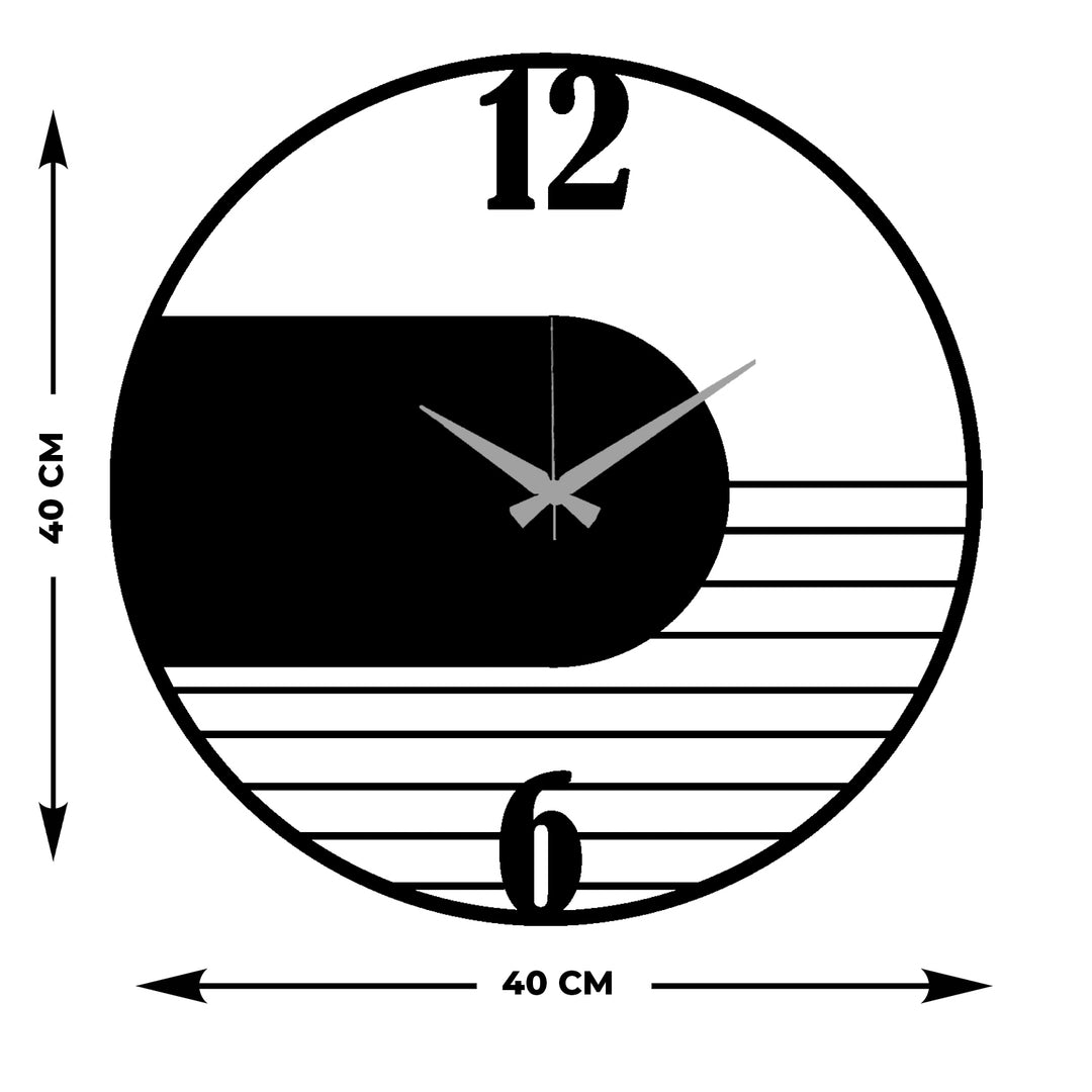 Modern Art Metal Duvar Saati