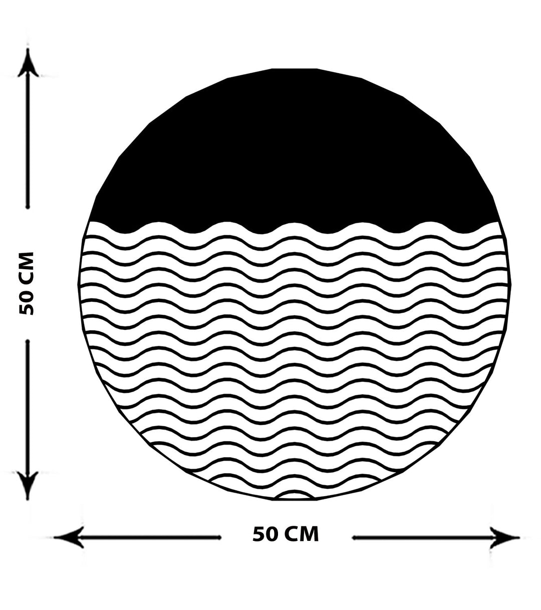 Sea Waves Metal Duvar Tablosu