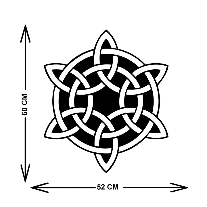 Kelt Düğümü Metal Duvar Tablosu