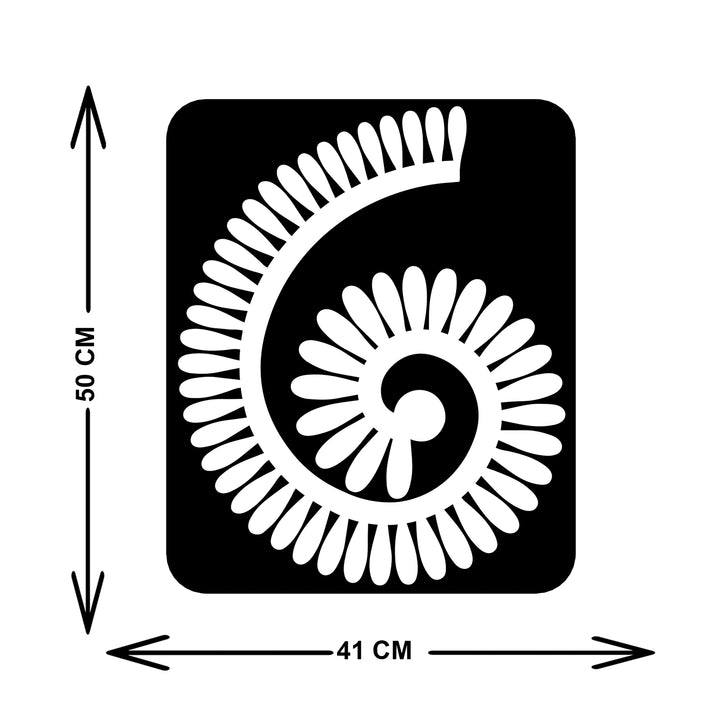 Rolled Flower Metal Duvar Tablosu