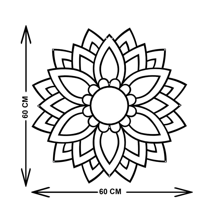 Mandala Metal Duvar Tablosu