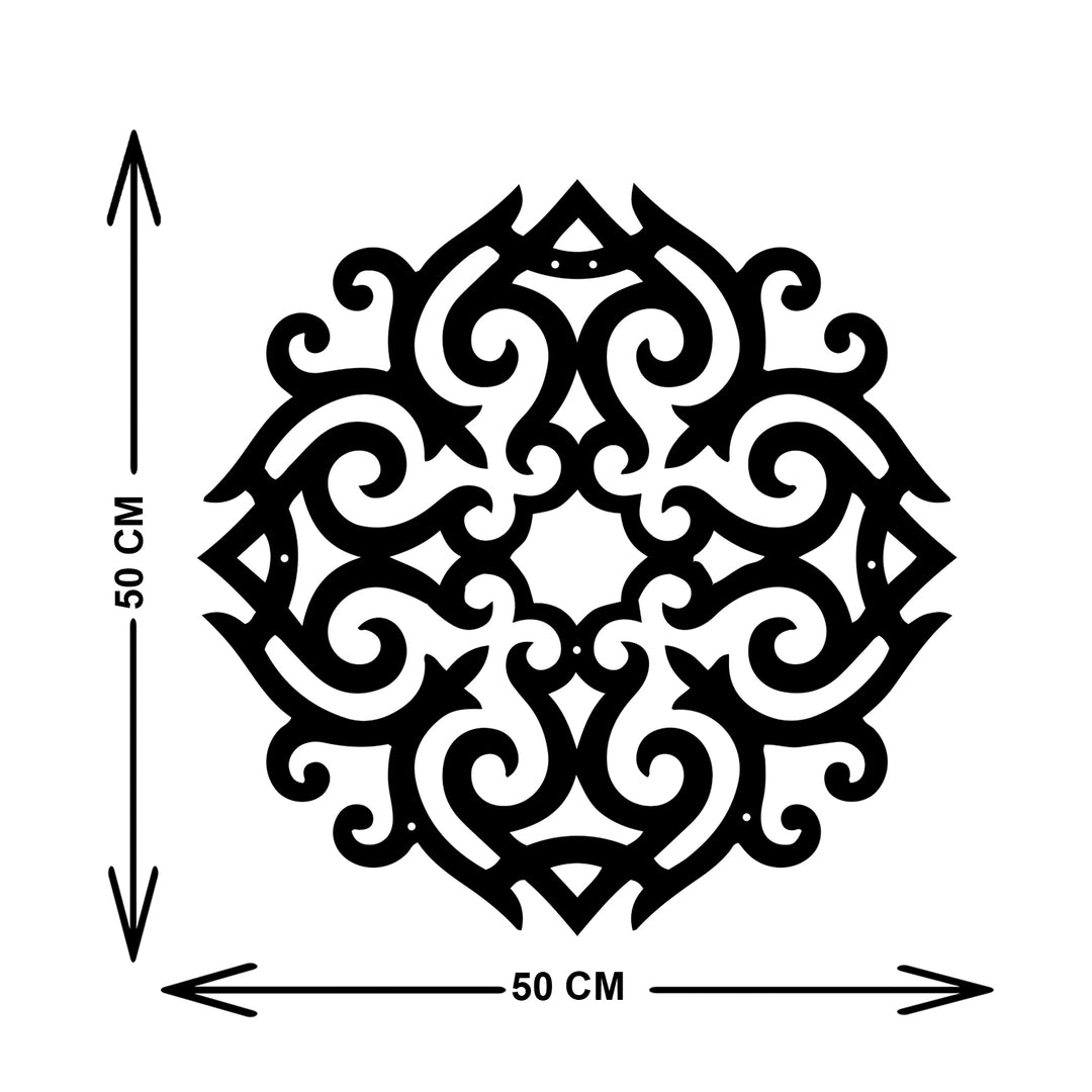 Mandala Metal Duvar Tablosu