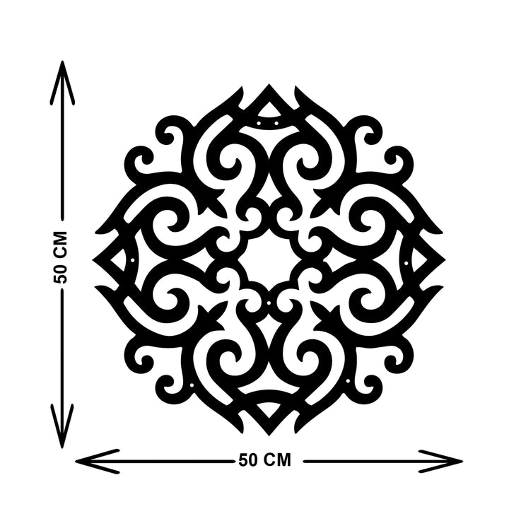 Mandala Metal Duvar Tablosu