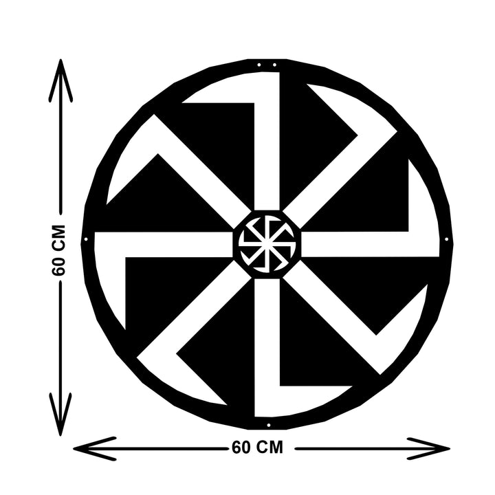 Kolovrat Symbol Metal Duvar Tablosu