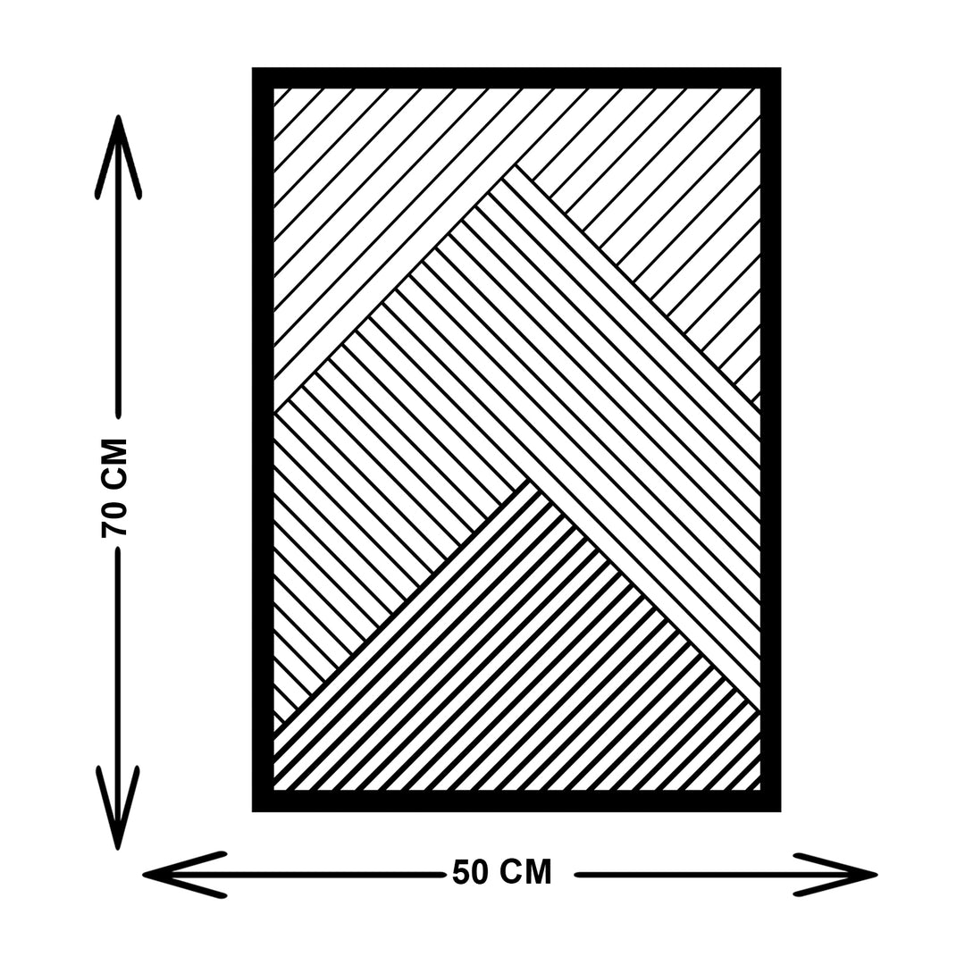 Geometric Line Metal Duvar Tablosu