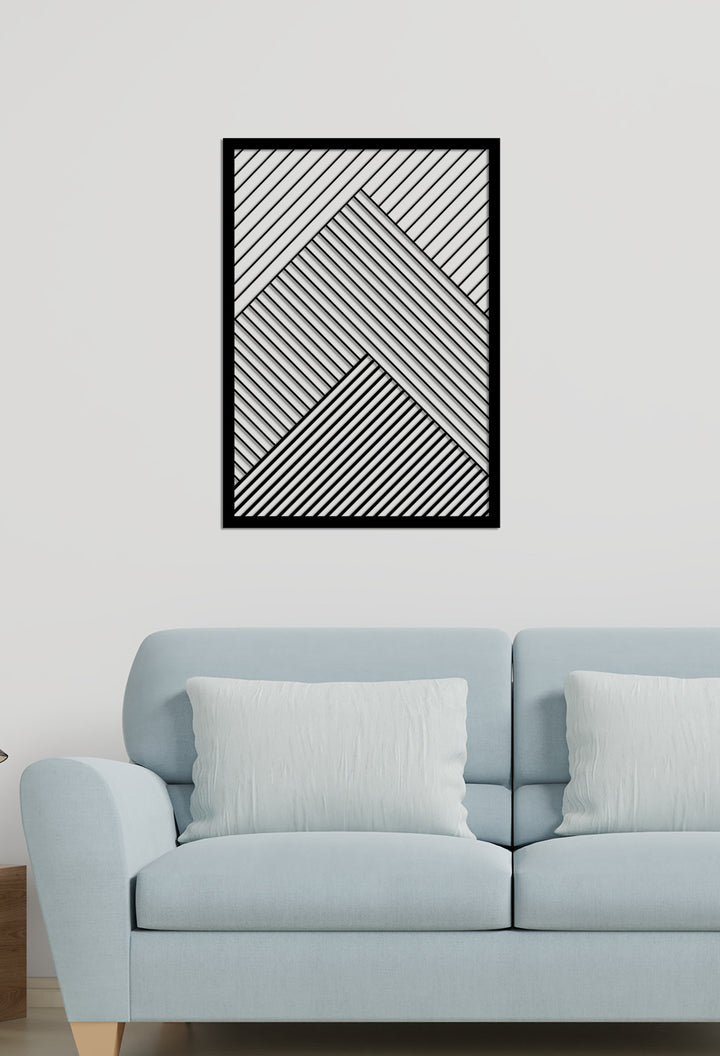 Geometric Line Metal Duvar Tablosu