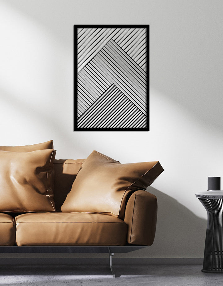 Geometric Line Metal Duvar Tablosu