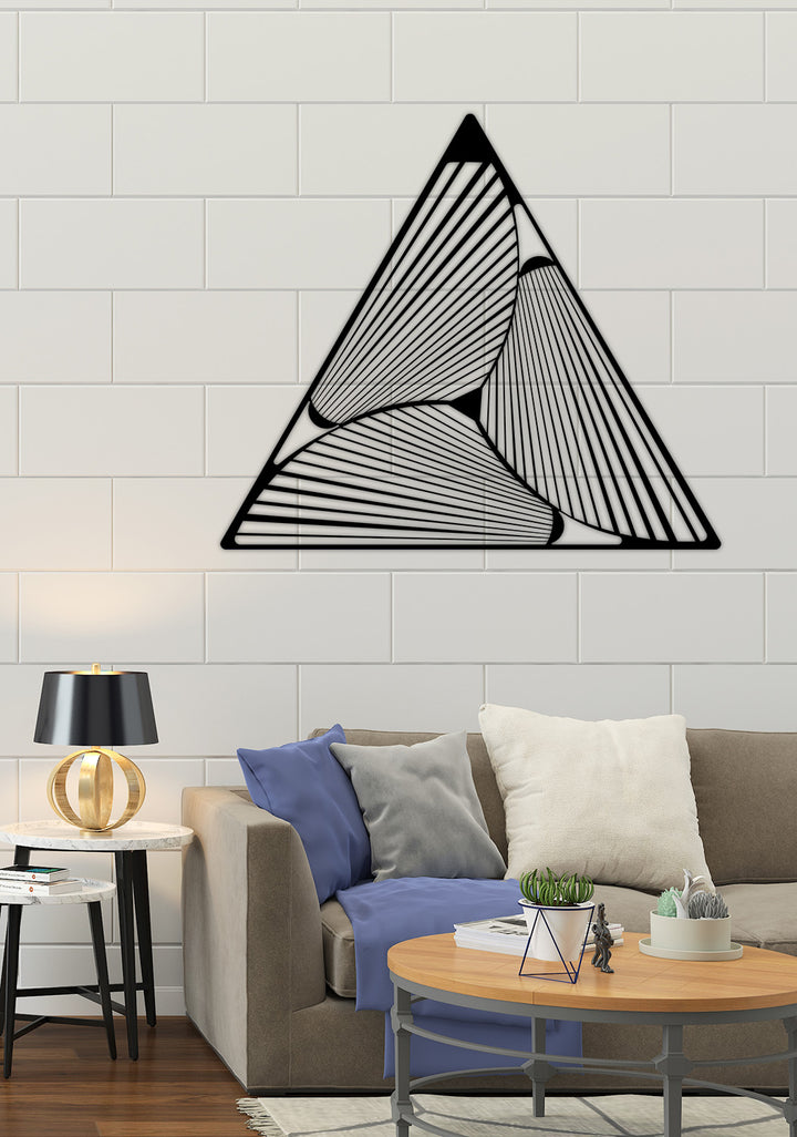 Triangle Illusion Metal Duvar Tablosu