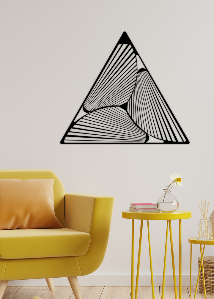 Triangle Illusion Metal Duvar Tablosu