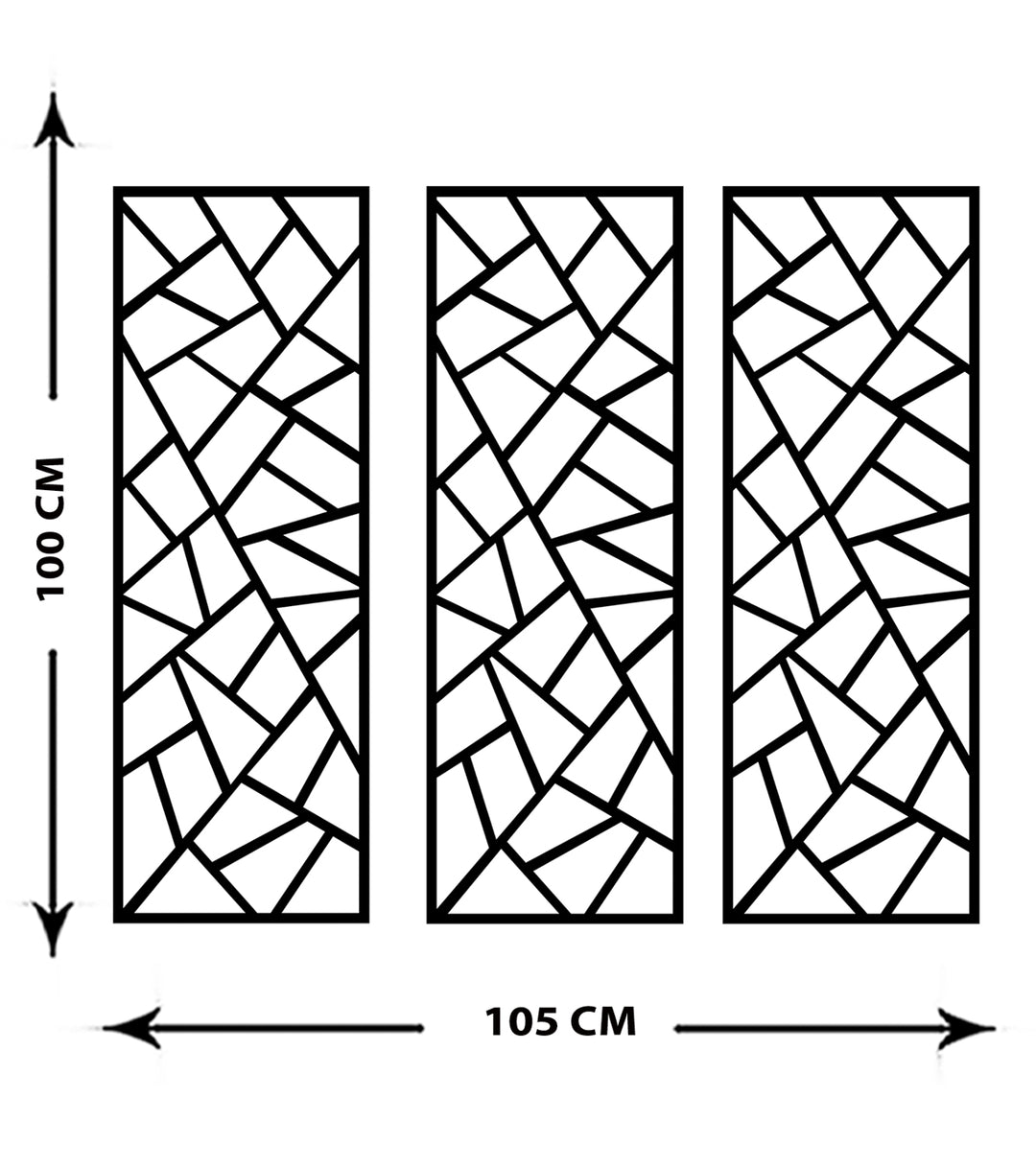 Geometric Line-16 Metal Duvar Tablosu