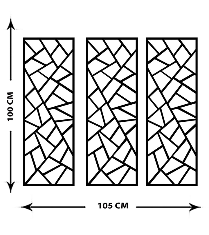 Geometric Line-16 Metal Duvar Tablosu