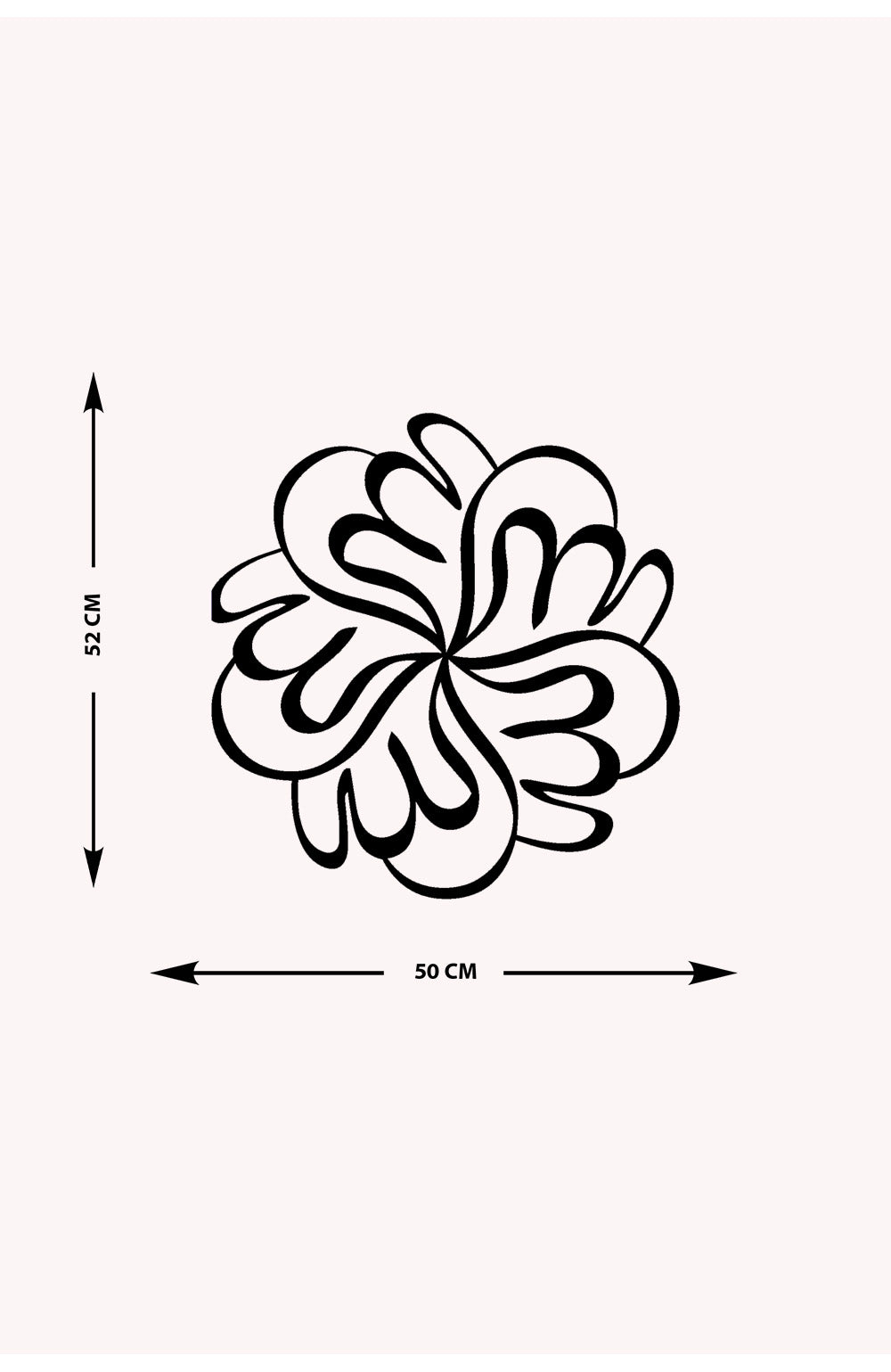 Allah (Döngüsel) Metal Duvar Tablosu