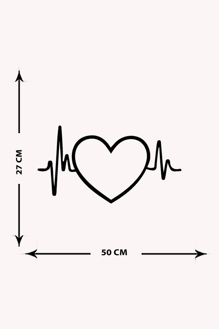 Kalbin Ritmi Metal Duvar Dekoru