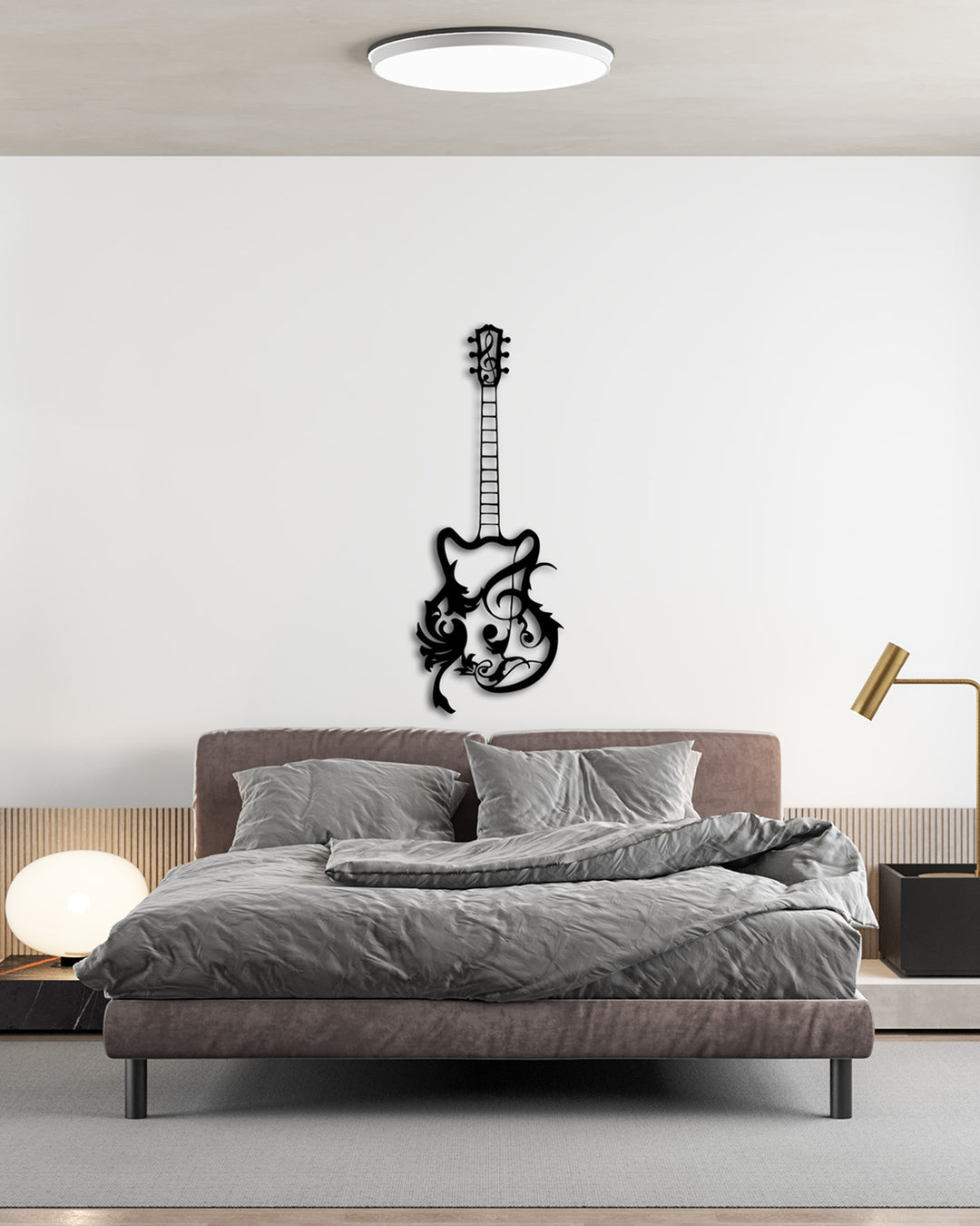 Wild Gitar Metal Duvar Tablosu