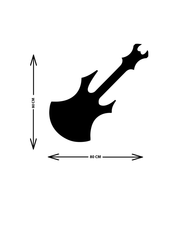 Rockstar Gitar Metal Duvar Tablosu